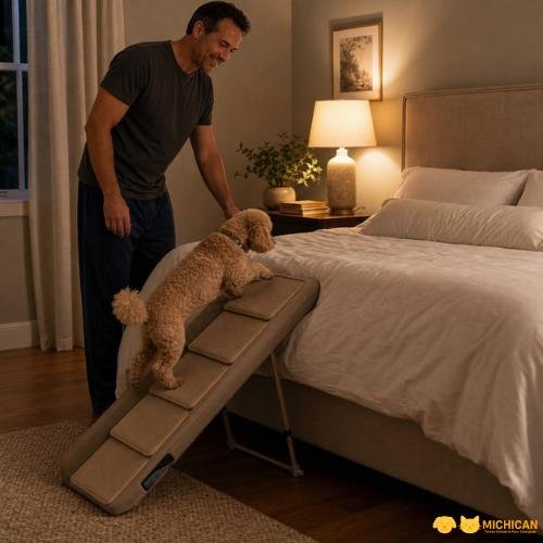 Rampa para perros para cama y equipo de apoyo para mascotas